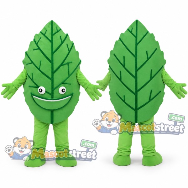 Green Leaf Mascot Costume