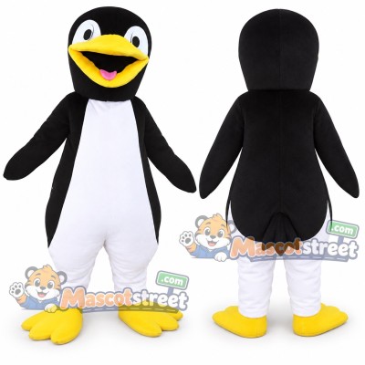 Black and White Penguin Mascot Costume Black and White Penguin Mascot Costume