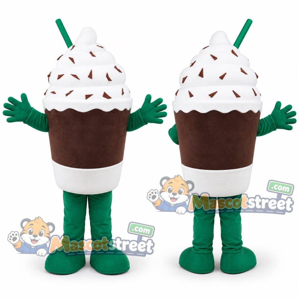 Chocolate Milkshake Mascot Costume