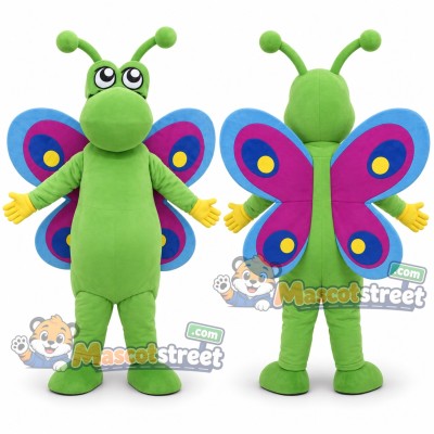 Green Butterfly Mascot Costume