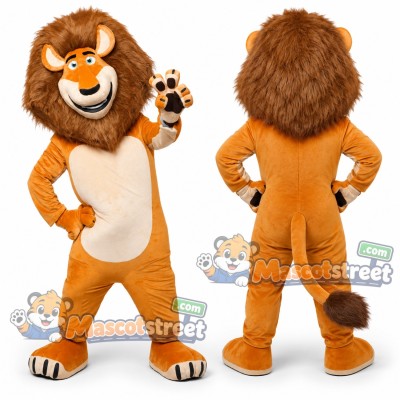 Orange Lion Mascot Costume Orange Lion Mascot Costume