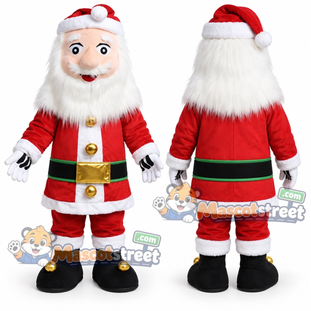 Santa Claus Mascot Costume with Santa Suit and Hat Santa Claus Mascot Costume with Santa Suit and Hat
