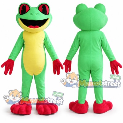 Green Frog Mascot Costume Green Frog Mascot Costume
