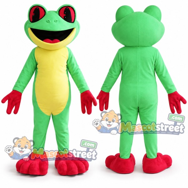 Green Frog Mascot Costume