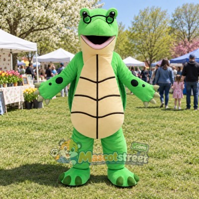 Green Turtle Mascot Costume Green Turtle Mascot Costume