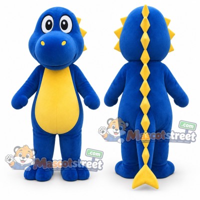 Blue Dinosaur Mascot Costume Blue Dinosaur Mascot Costume