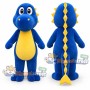 Blue Dinosaur Mascot Costume