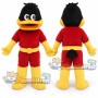 Black Duck Mascot Costume with Red Shirt and Shorts