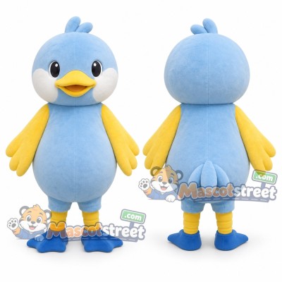 Light Blue Duck Mascot Costume