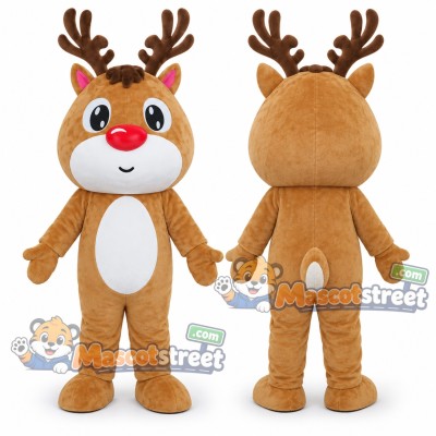 Tan Reindeer Mascot Costume