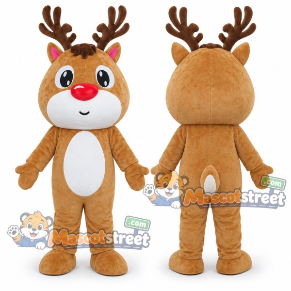 Tan Reindeer Mascot Costume