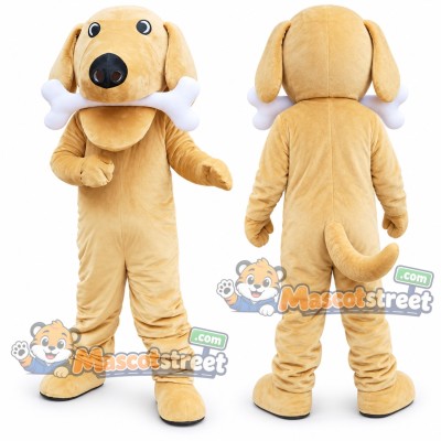 Tan Dog Mascot Costume