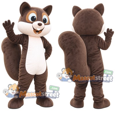Brown Squirrel Mascot Costume Brown Squirrel Mascot Costume