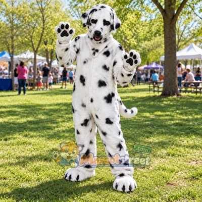 Dalmatian Dog Mascot Costume Dalmatian Dog Mascot Costume