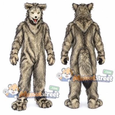 Gray Wolf Mascot Costume