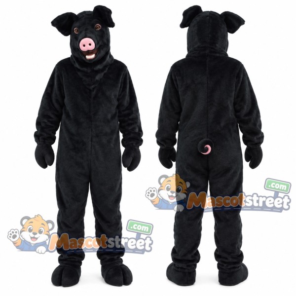 Black Pig Mascot Costume