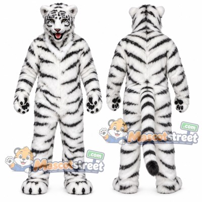 White Tiger Mascot Costume