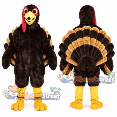 Brown Turkey Mascot Costume Brown Turkey Mascot Costume