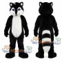 Black and White Raccoon Mascot Costume