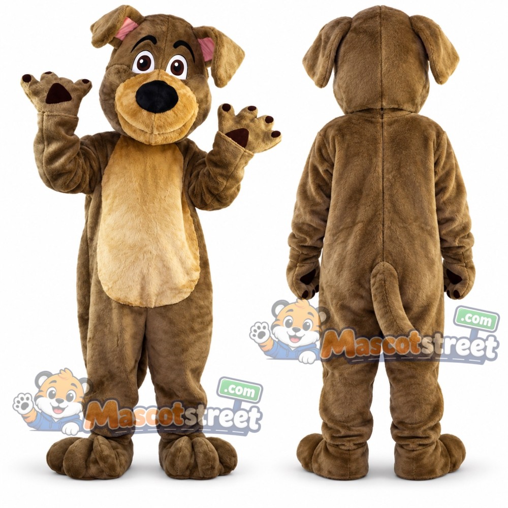 Brown Dog Mascot Costume Brown Dog Mascot Costume
