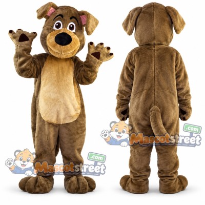 Brown Dog Mascot Costume Brown Dog Mascot Costume