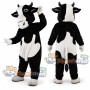 Black and White Cow Mascot Costume
