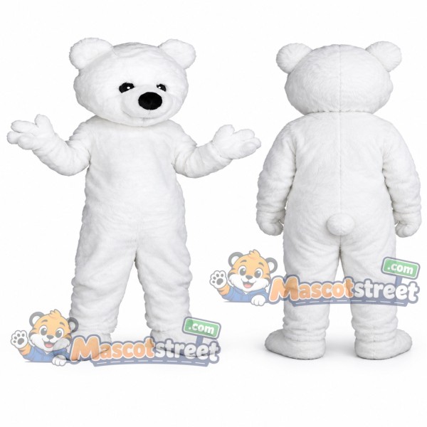 White Polar Bear Mascot Costume