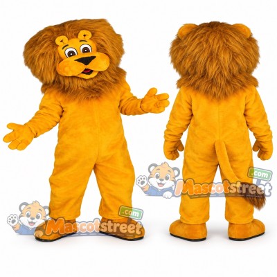 Golden Lion Mascot Costume Golden Lion Mascot Costume