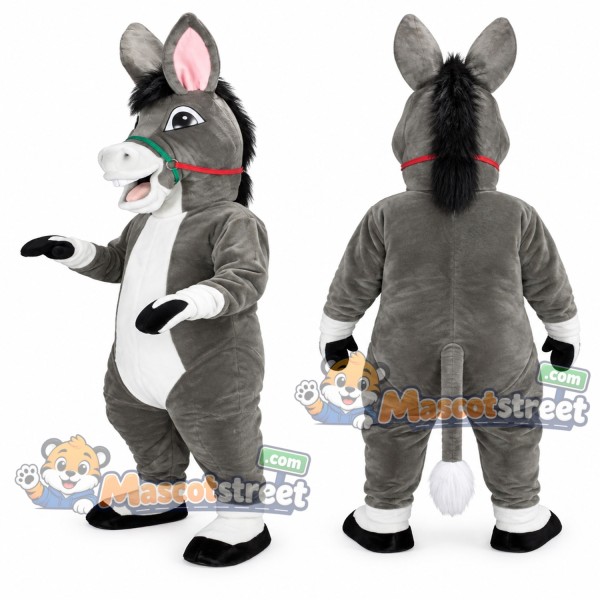 Gray Donkey Mascot Costume