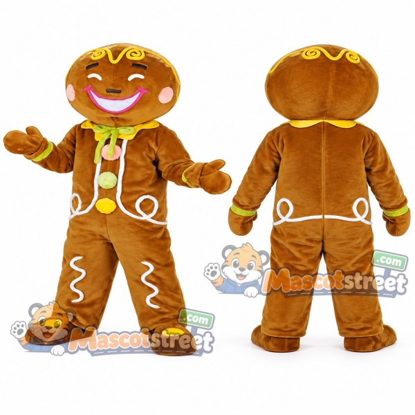 Gingerbread Man Mascot Costume