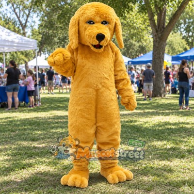 Golden Dog Mascot Costume