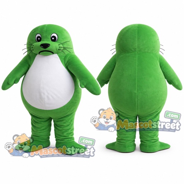 Green Dog Mascot Costume