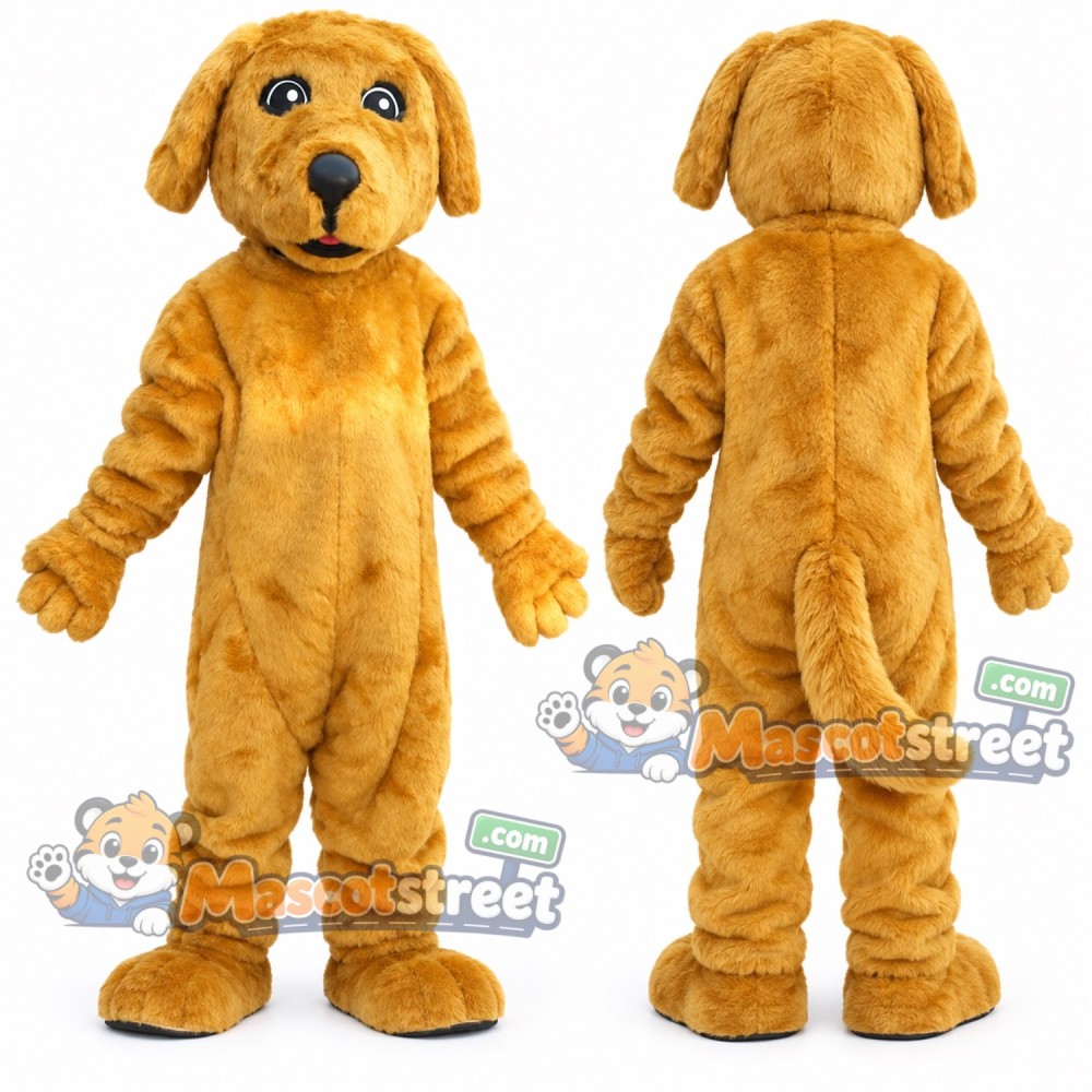 Golden Dog Mascot Costume Golden Dog Mascot Costume