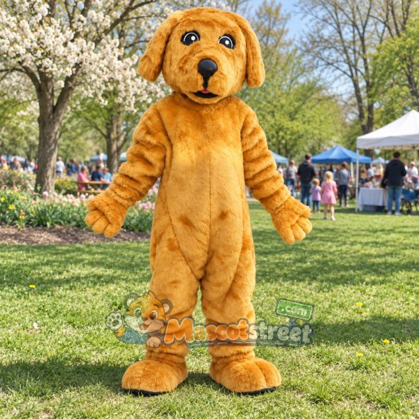Golden Dog Mascot Costume