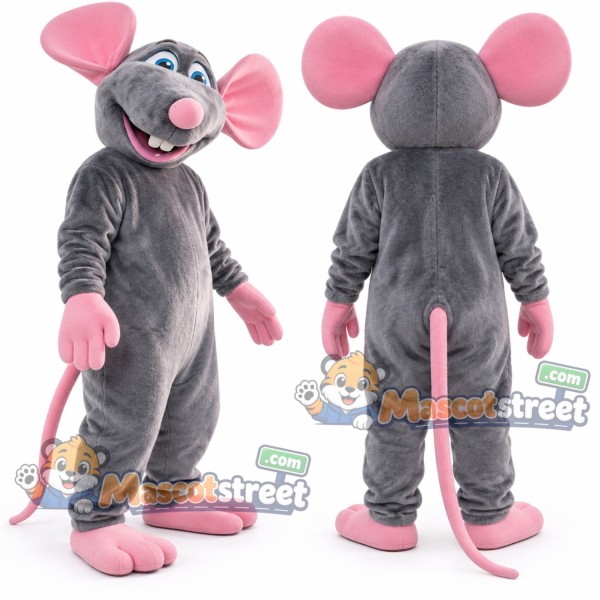 Gray Mouse Mascot Costume