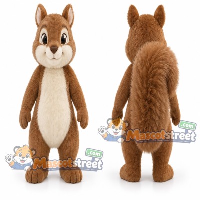 Brown Chipmunk Mascot Costume Brown Chipmunk Mascot Costume