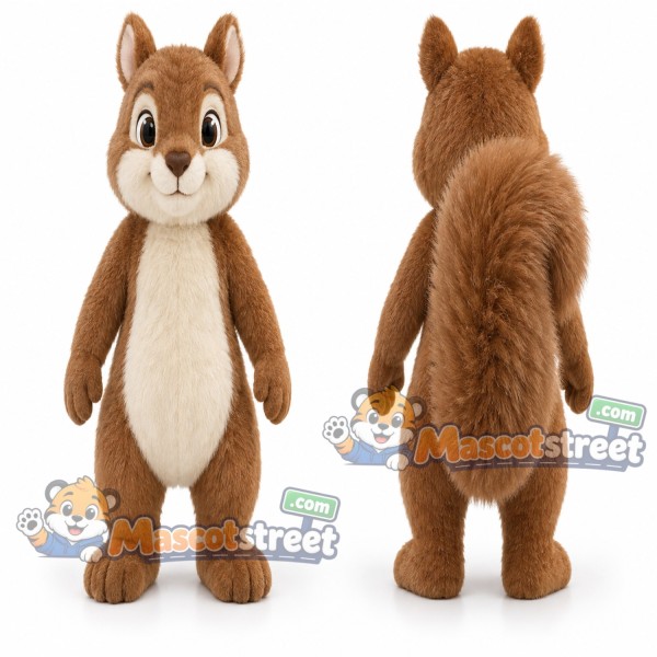Brown Chipmunk Mascot Costume
