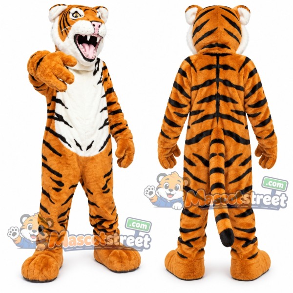 Orange Tiger Mascot Costume