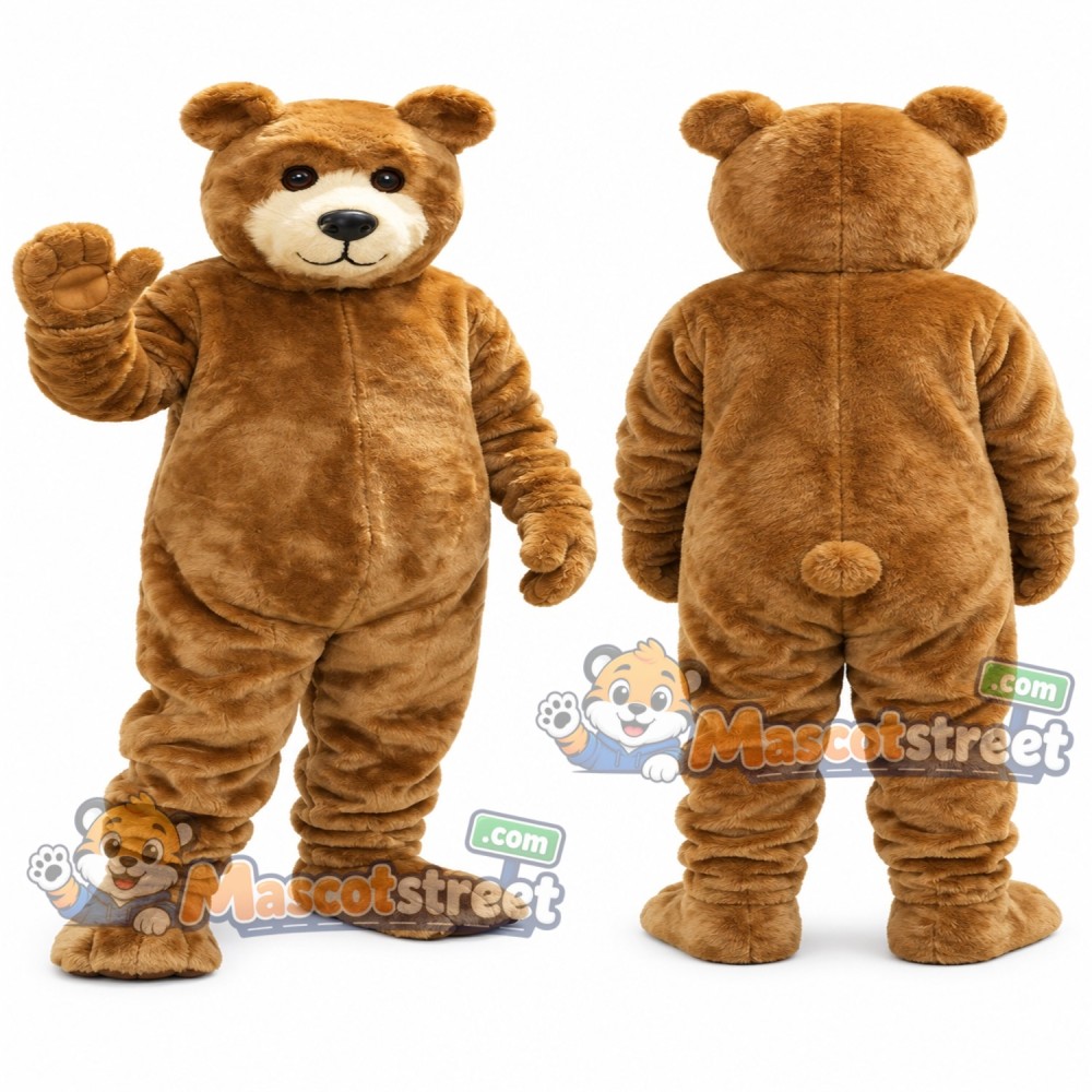 Brown Bear Mascot Costume