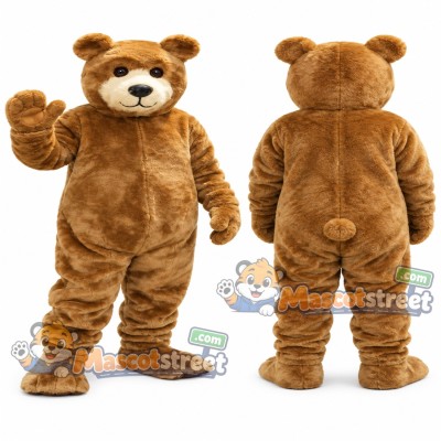 Brown Bear Mascot Costume