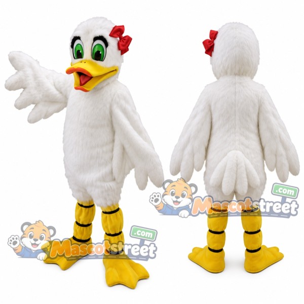 White Chicken Mascot Costume