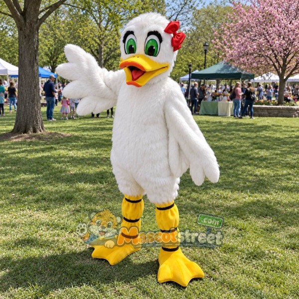 White Chicken Mascot Costume