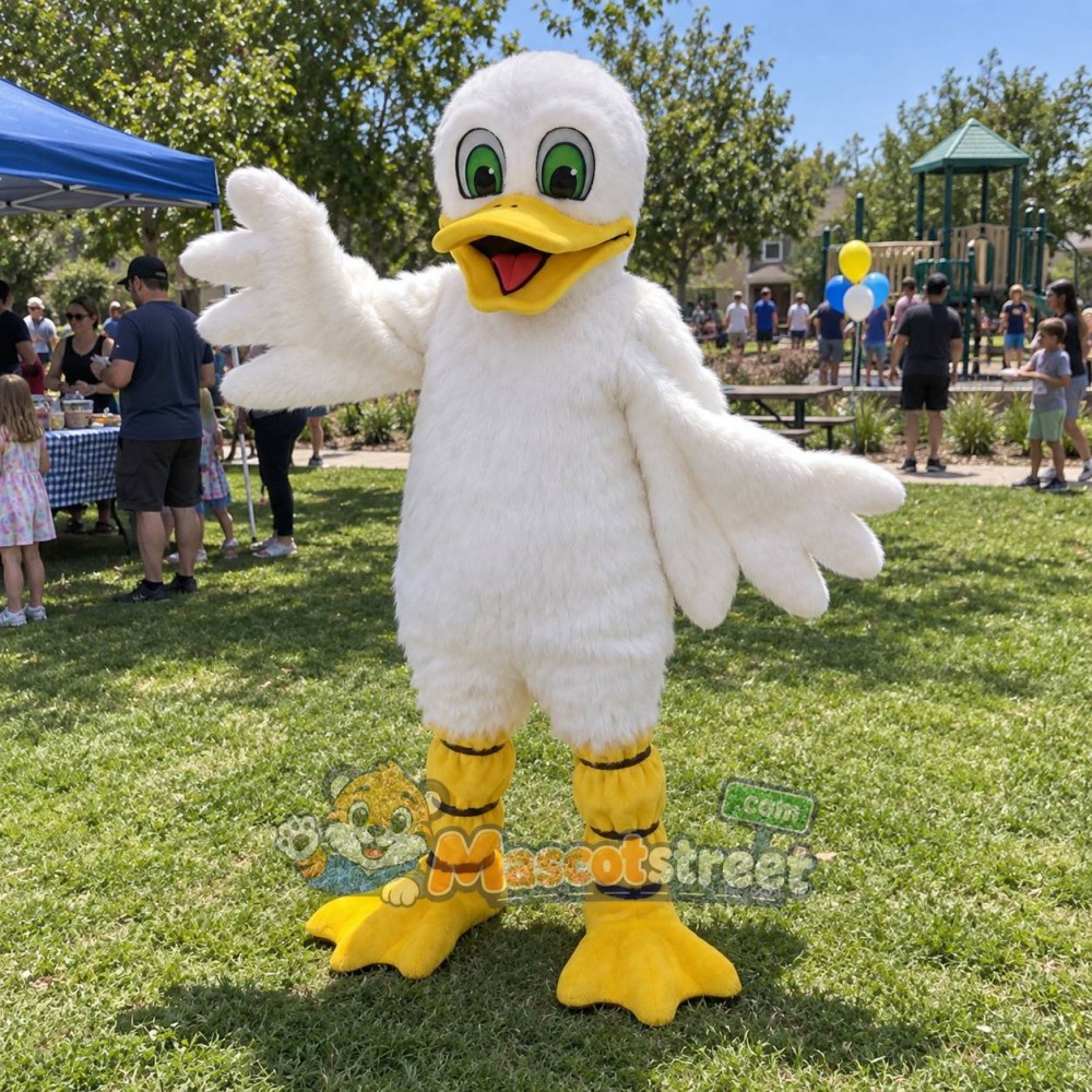 White Duck Mascot Costume