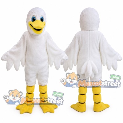 White Duck Mascot Costume White Duck Mascot Costume