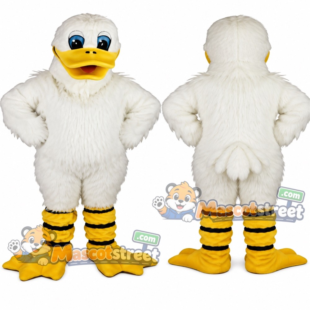 White Duck Mascot Costume White Duck Mascot Costume