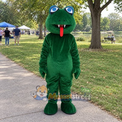 Green Snake Mascot Costume