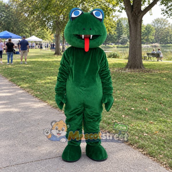 Green Snake Mascot Costume