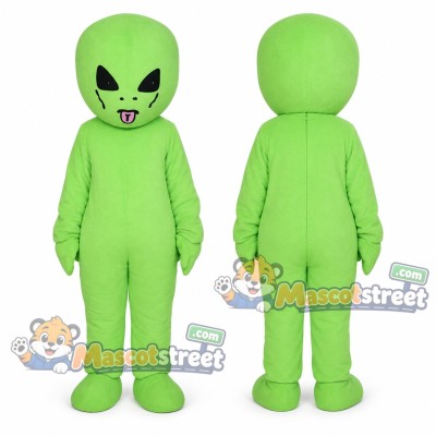 Green Alien Mascot Costume