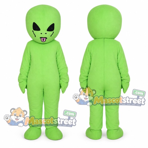 Green Alien Mascot Costume