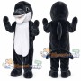 Black and White Orca Mascot Costume